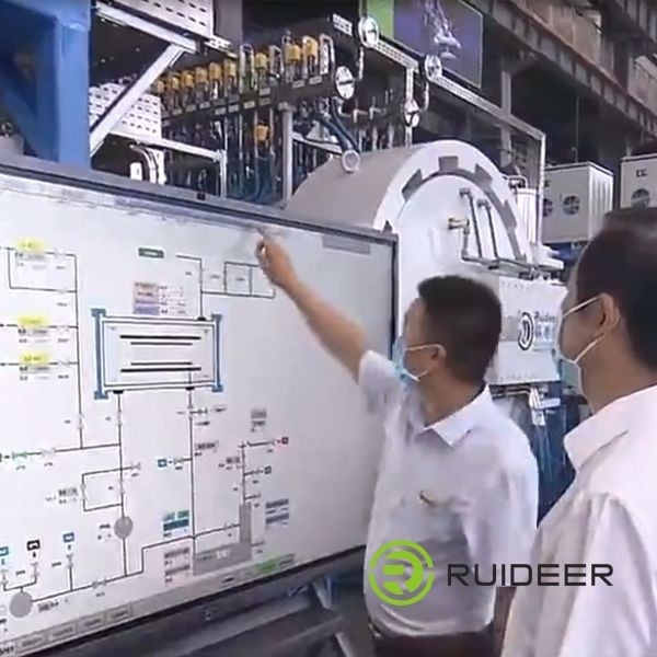 Tungku sinter tekanan gas untuk bahan paduan logam persegi beton karbida keramik stainless steel