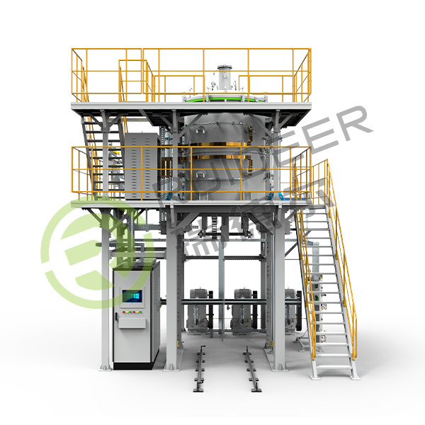 Tungku CVI Karbon Pirolisis Besar Vertikal Beban atas/bawah dengan Max. Suhu Kerja 1300C
