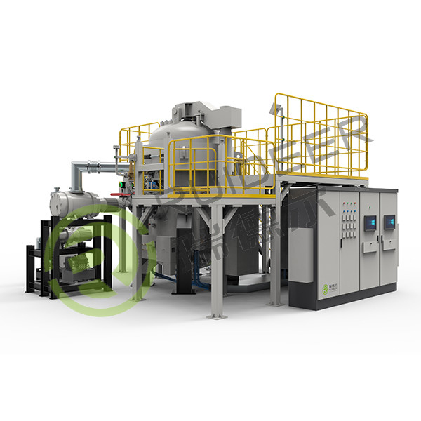 Tungku Sintering Tekanan Gas Atmosfer Seragam Vertikal untuk suhu tinggi 2000C dalam Masukan Gas N2