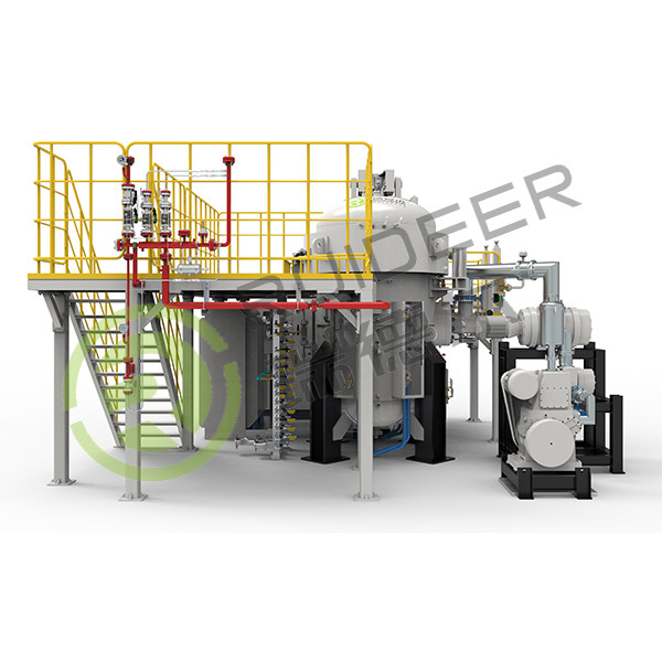Tungku Sintering Tekanan Gas Atmosfer Seragam Vertikal untuk suhu tinggi 2000C dalam Masukan Gas N2