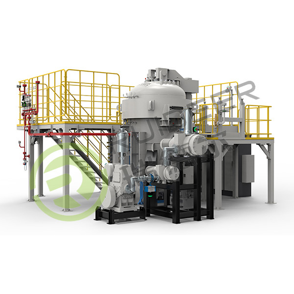Tungku Sintering Tekanan Gas Atmosfer Seragam Vertikal untuk suhu tinggi 2000C dalam Masukan Gas N2