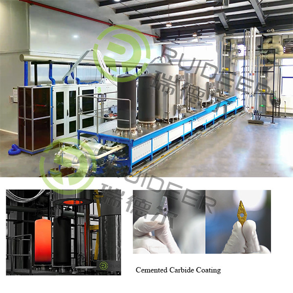 suhu tinggi Alloy Coating Chamber Mesin Lapisan Deposisi Uap Kimia Untuk Alat Pemotong Karbida Tungsten