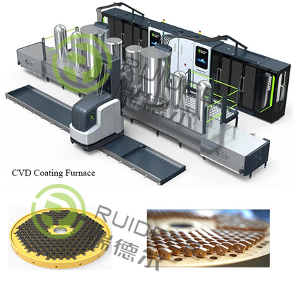 suhu tinggi Alloy Coating Chamber Mesin Lapisan Deposisi Uap Kimia Untuk Alat Pemotong Karbida Tungsten